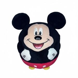 TY Disney Mickey Mouse Beanie Ball Puffies Medium Round Weighted Ball 9” Plush